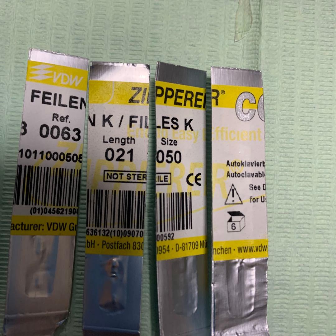 歯科　Kファイル 21㎜　25㎜ ZIPPERER