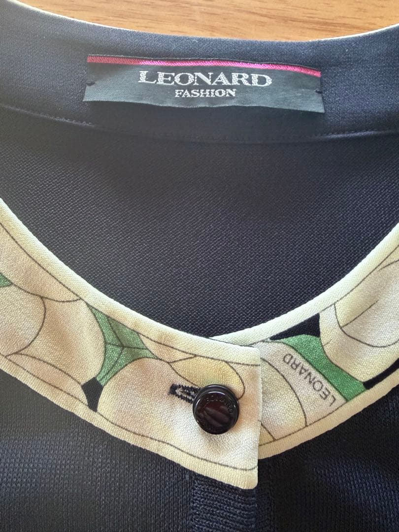 LEONARD ネイビー カーディガン