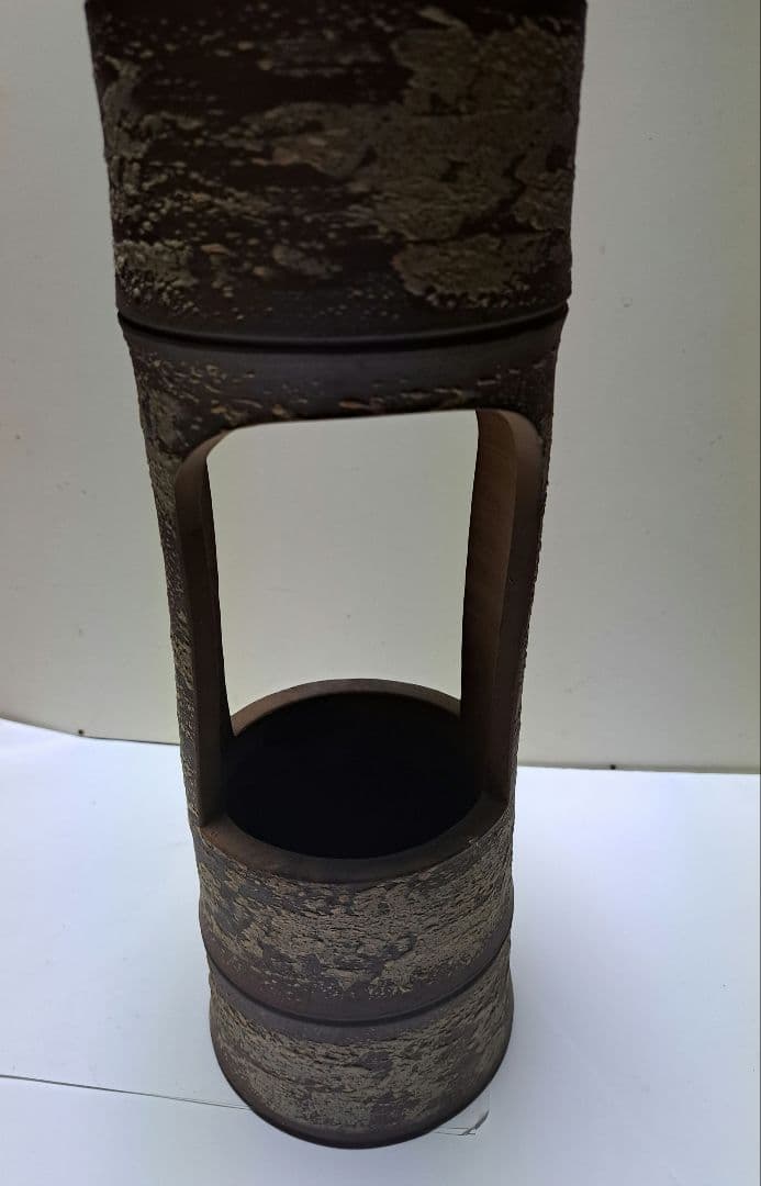 南山焼　二重生　花器　華道　古美術　工芸品　骨董品