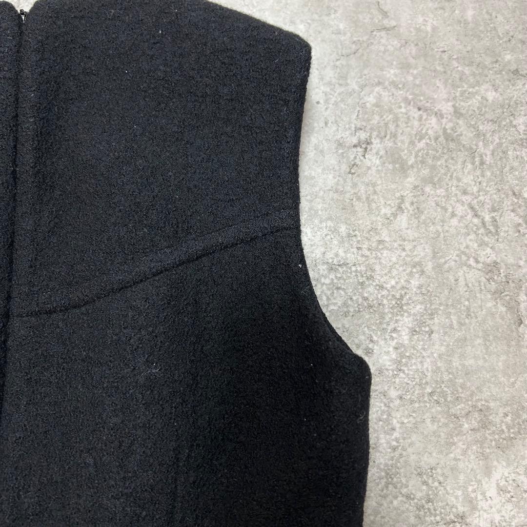 CARVEN ウールワンピース　ノースリーブ　ジップデザイン　36