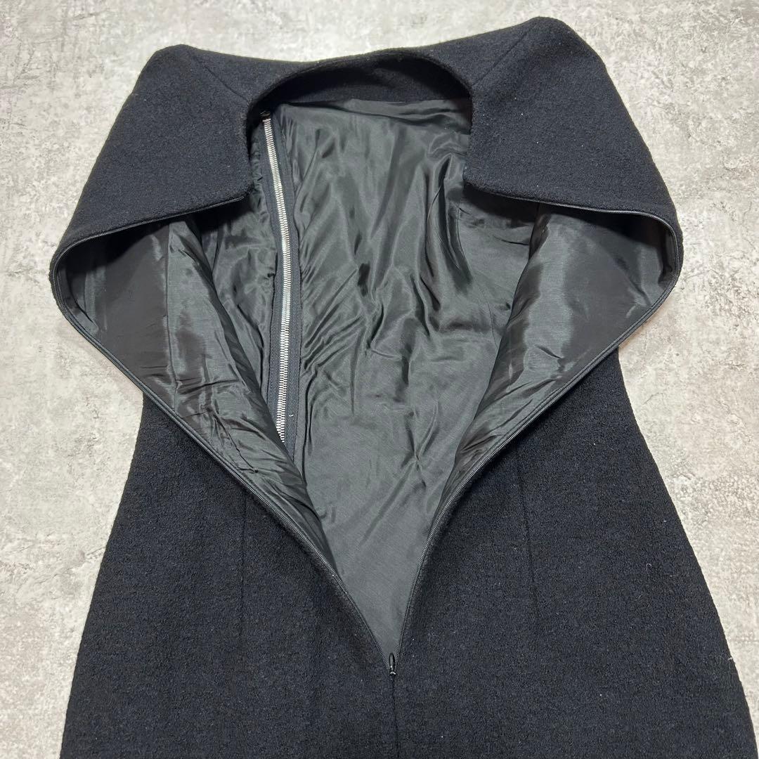 CARVEN ウールワンピース　ノースリーブ　ジップデザイン　36