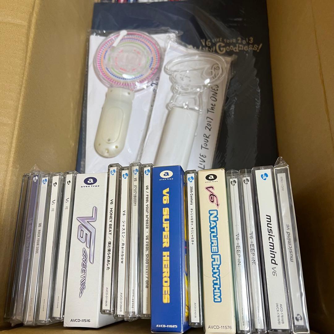 V6 CD アルバム ベスト パンフレット ペンライト セット