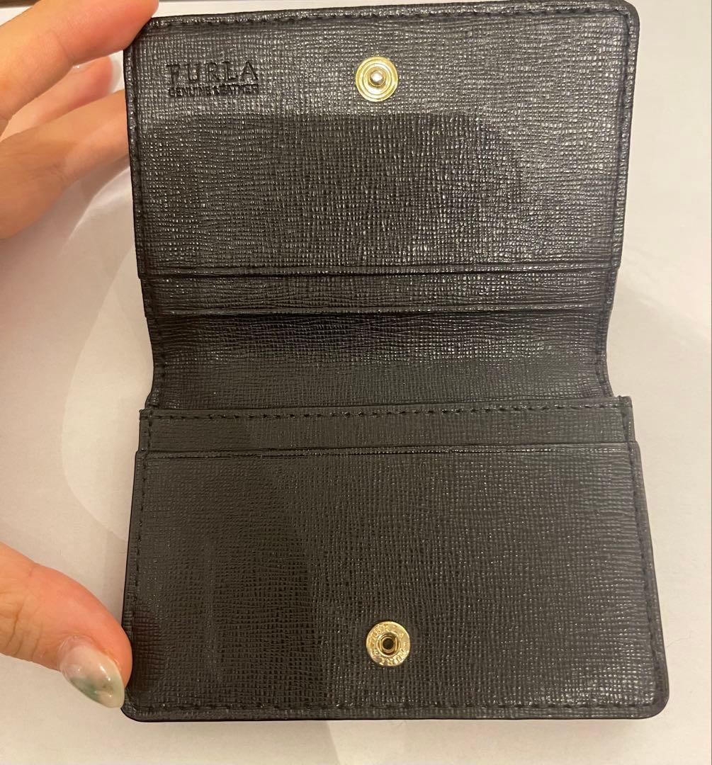 FURLA フルラ　ブラックレザー 名刺入れ