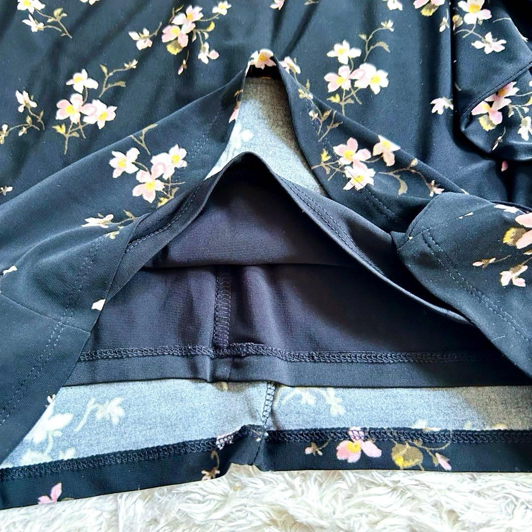 美品　ローレンラルフローレン　大きいサイズ　6 ドレスワンピース　花柄　ドレープ