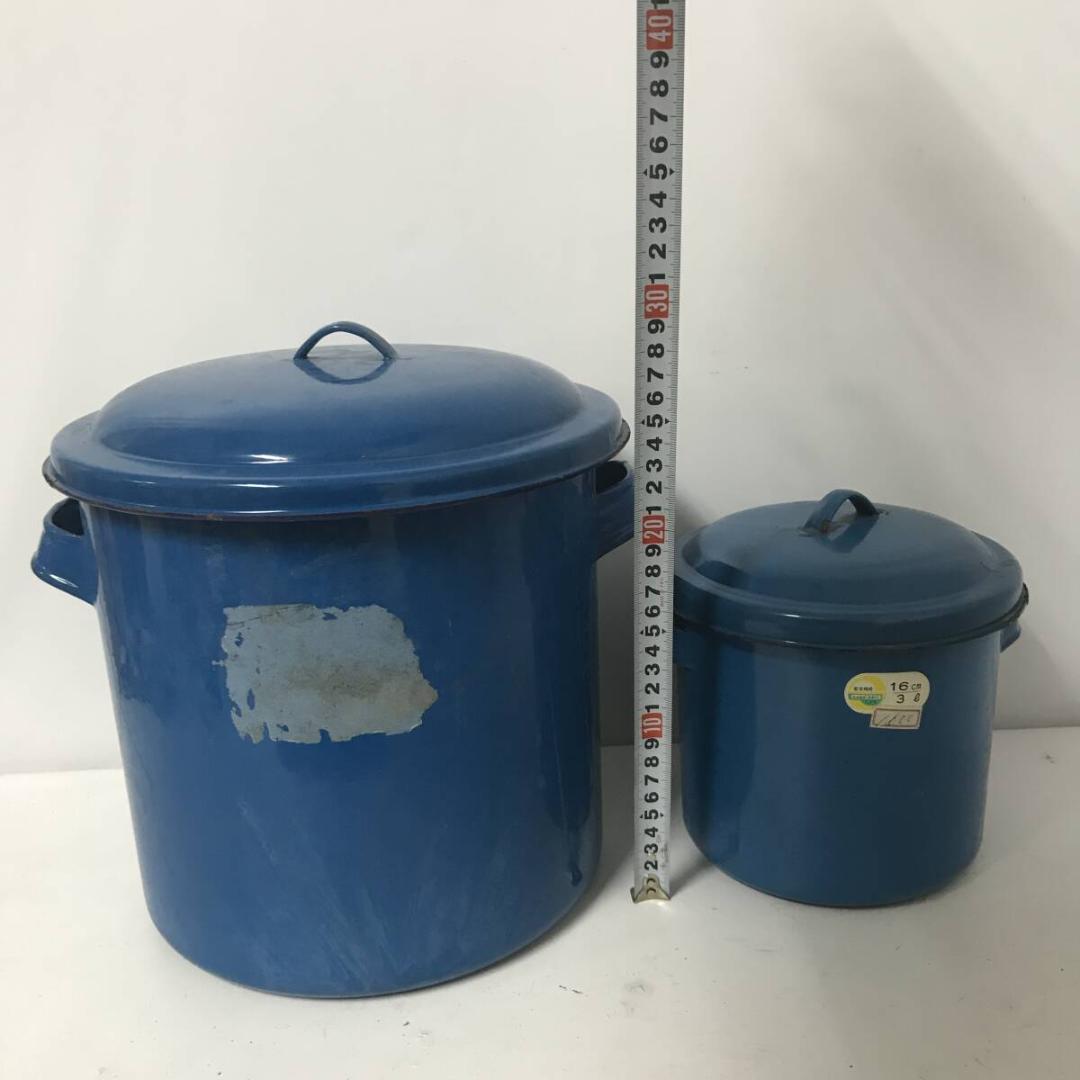 レトロ ホーロー 大量 まとめて 保存容器 バケツ 鍋 トレイ バット
