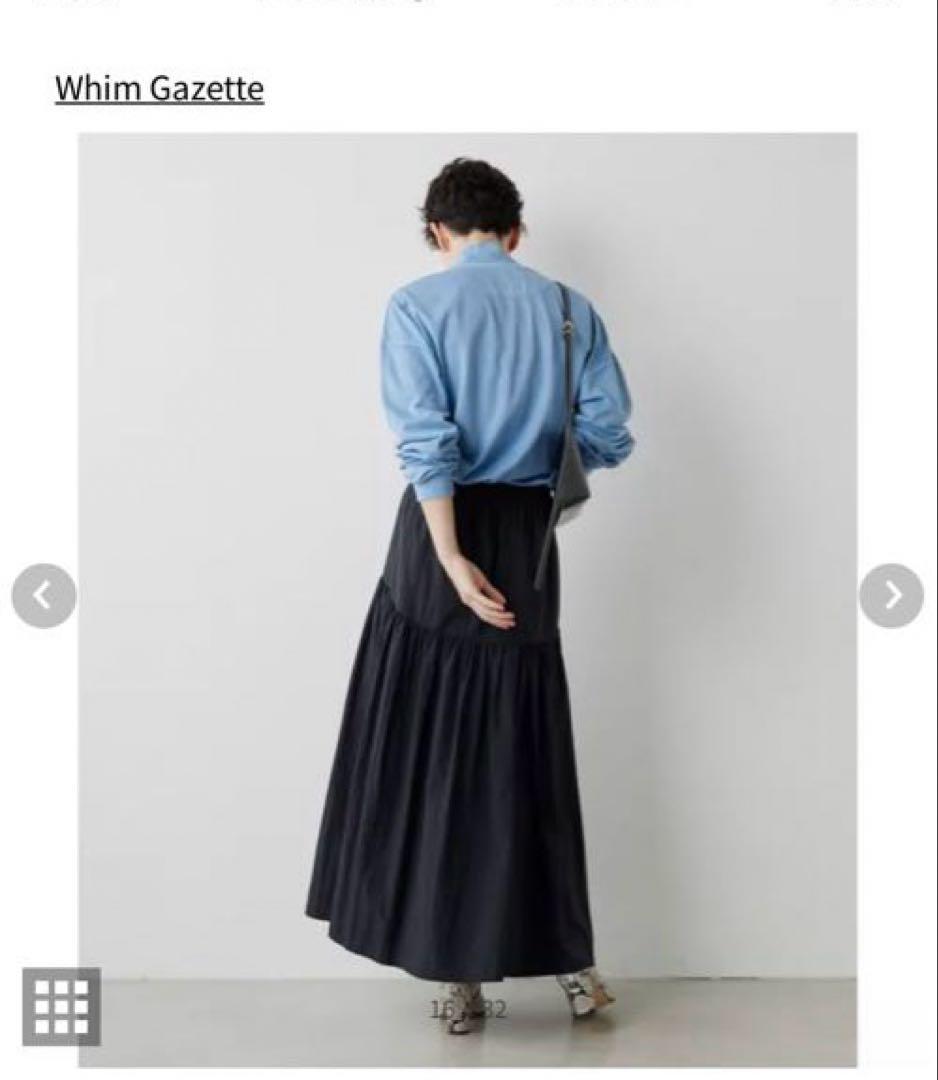 Whim Gazette ヴィンテージタフタスカート　ブラック