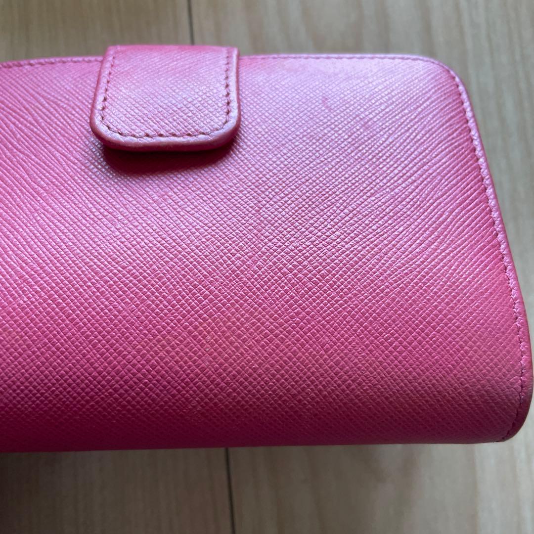 な*送様 PRADA 二つ折り財布 ピンク