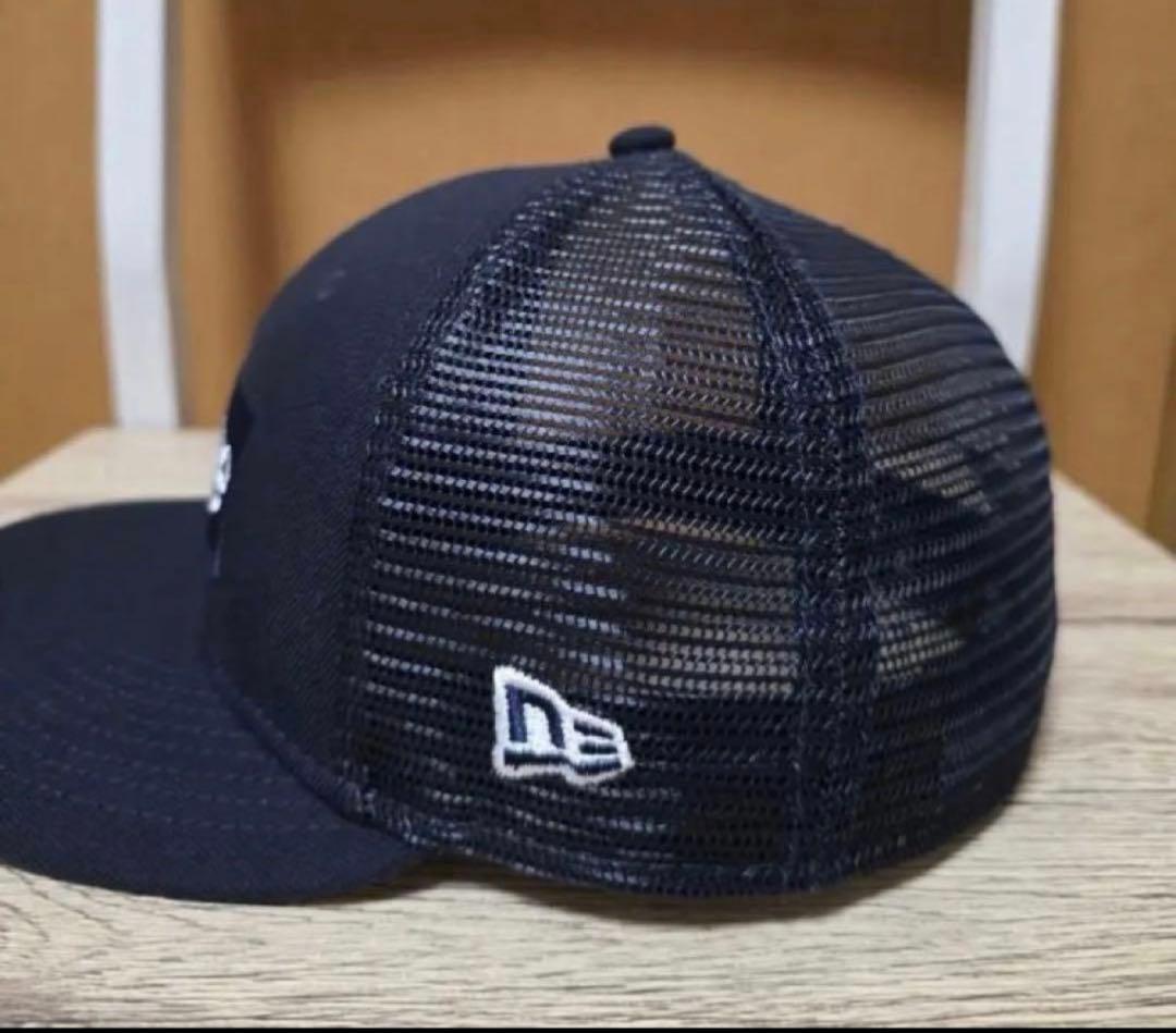 7 1/4 Supreme Box Logo ネイビーメッシュキャップ良品