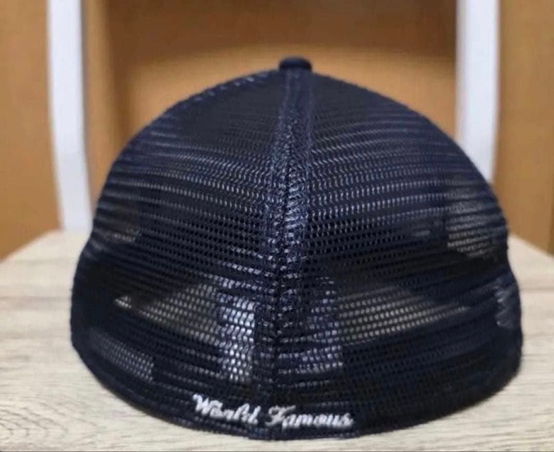 7 1/4 Supreme Box Logo ネイビーメッシュキャップ良品