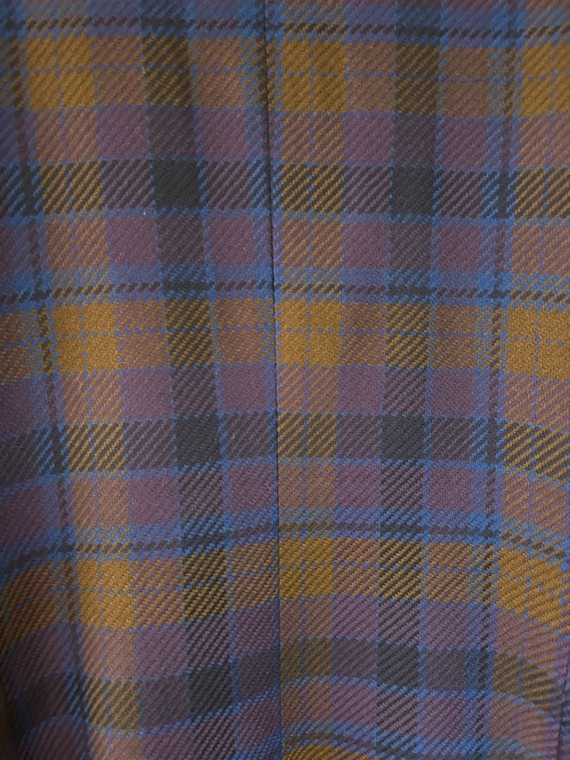gianni versace ダブル　ジャケット　チェック