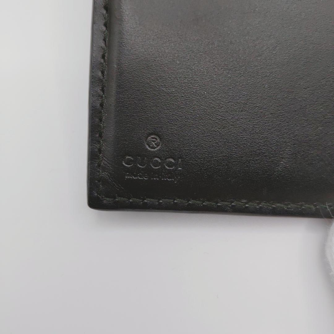 グッチ　GUCCIシマ　インターロッキングG　財布　2つ折り財布　レディース　黒