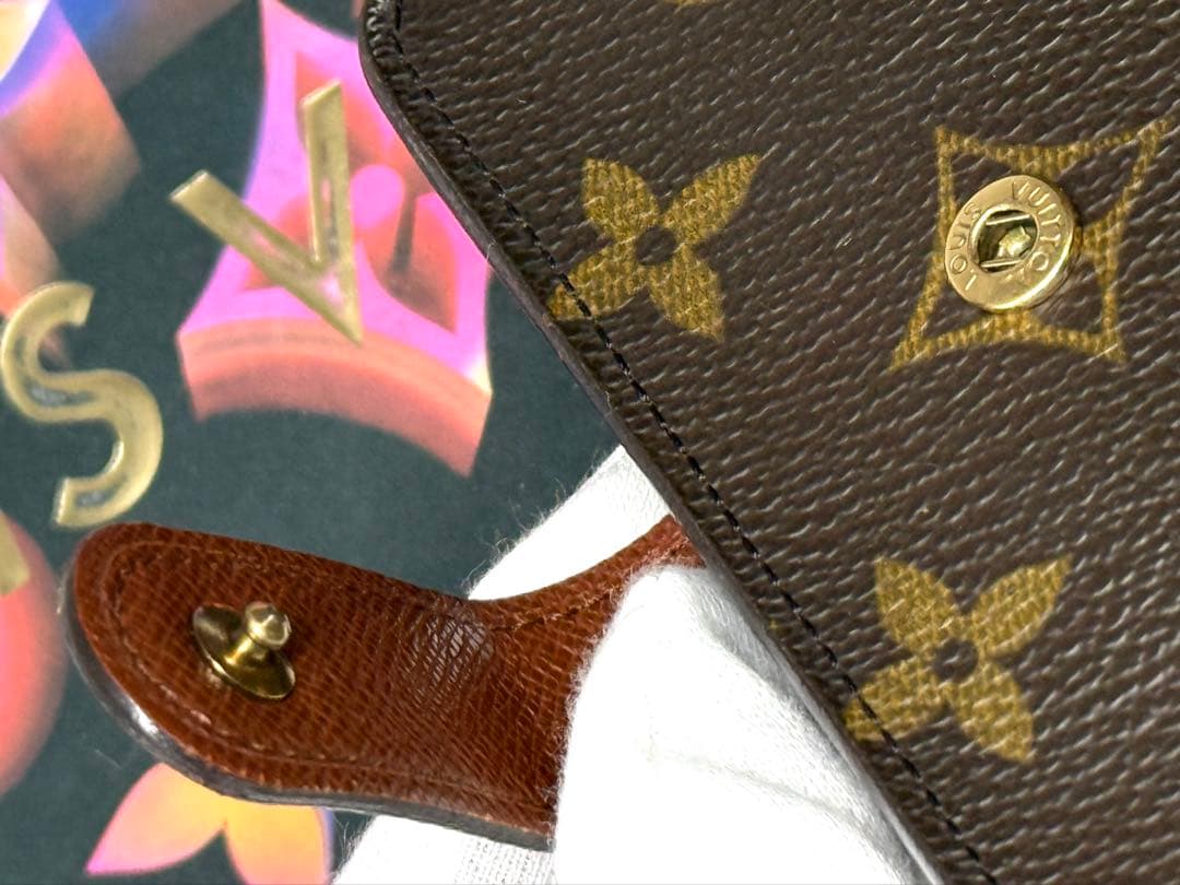 良品！ルイヴィトン　コンパクトジップ　二つ折り財布