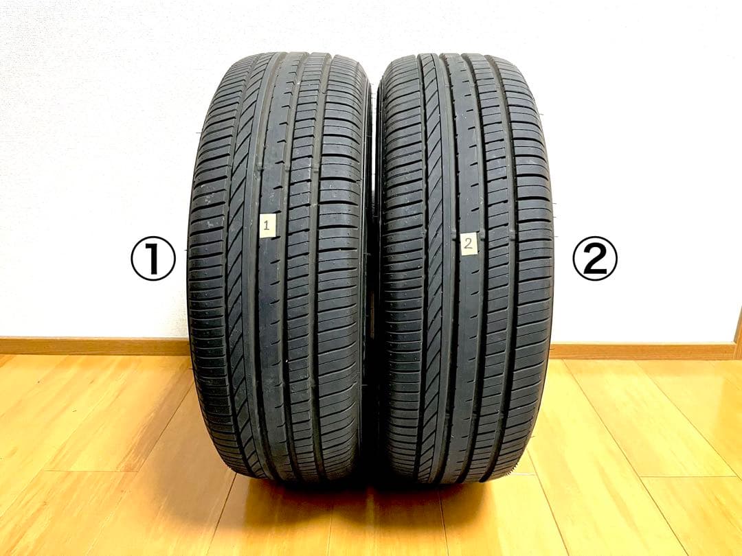 Aセットの価格です 【夏タイヤ185/60R15】中央部2本の溝残7.5㎜以上有