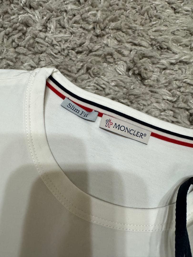 MONCLER スリムフィット Tシャツ ホワイト