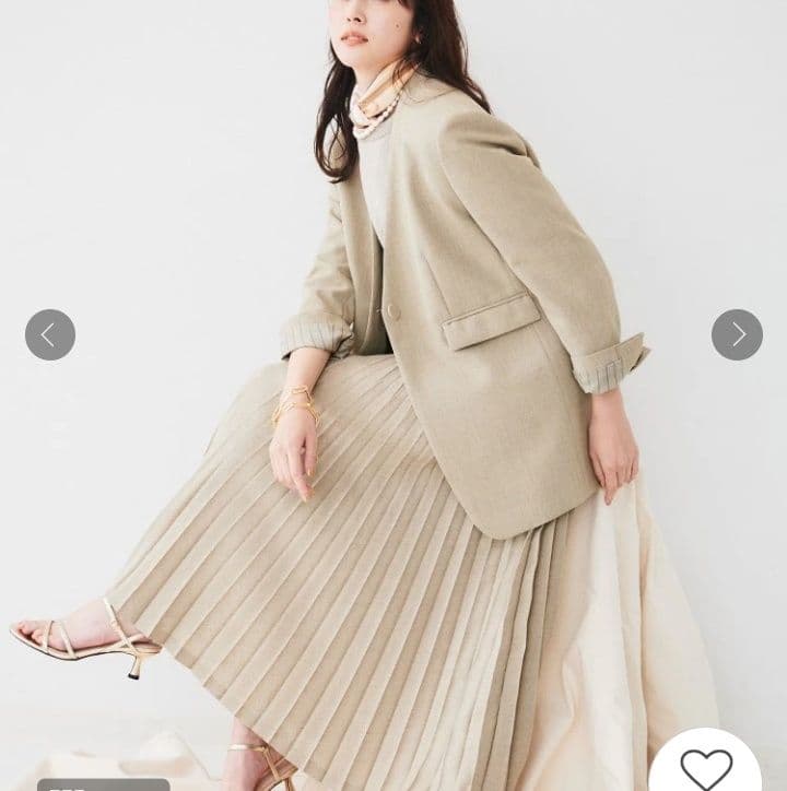 新品タグ付 アンタイトル 定価4万4千 リネンライク ノーカラージャケット L