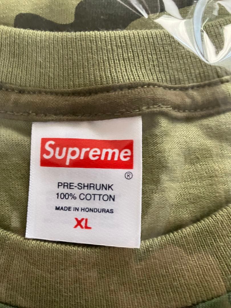 supreme Arabic Box Logo Tee カモ Tシャツ XL