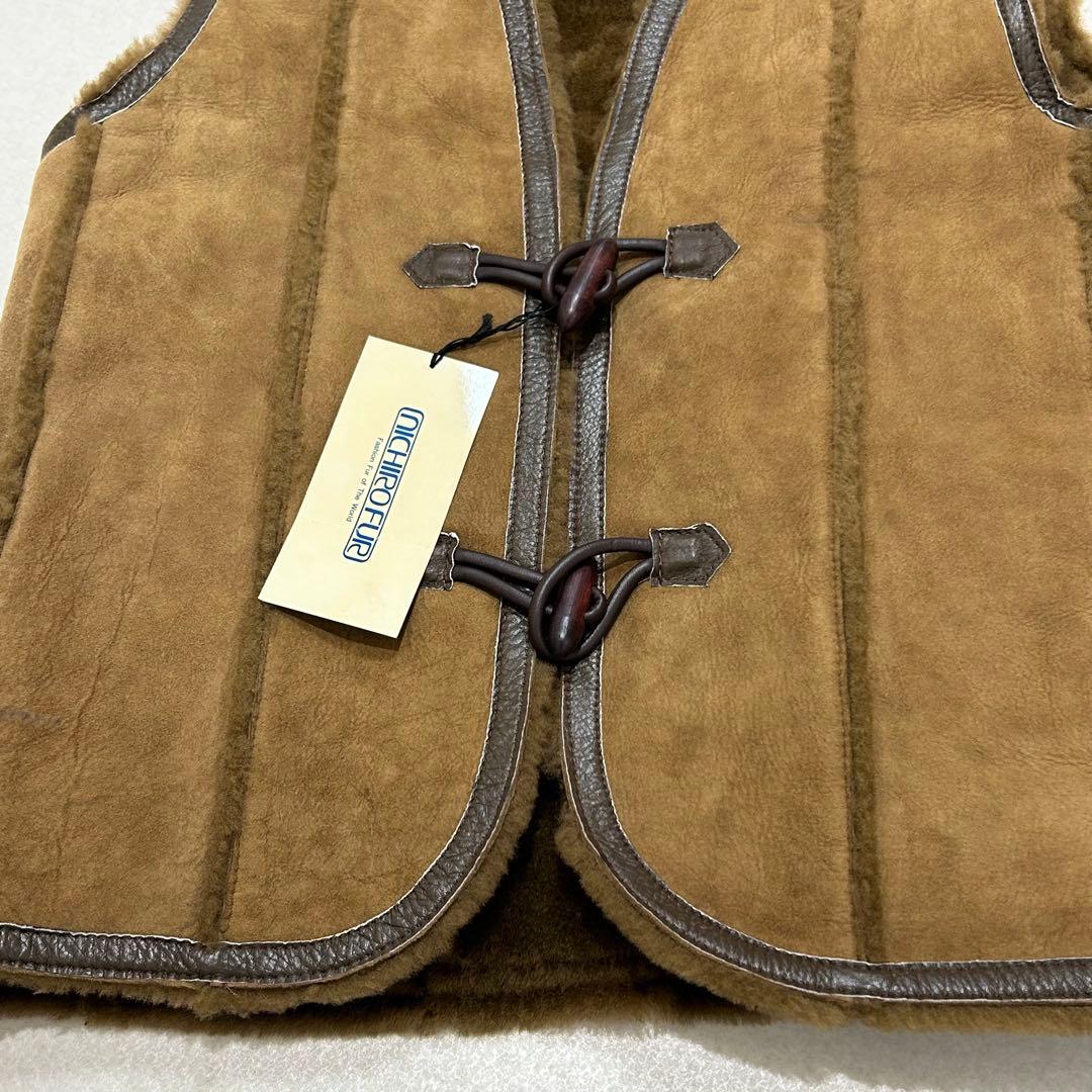 NICHIRO FUR 90s リアルムートンベスト 毛皮