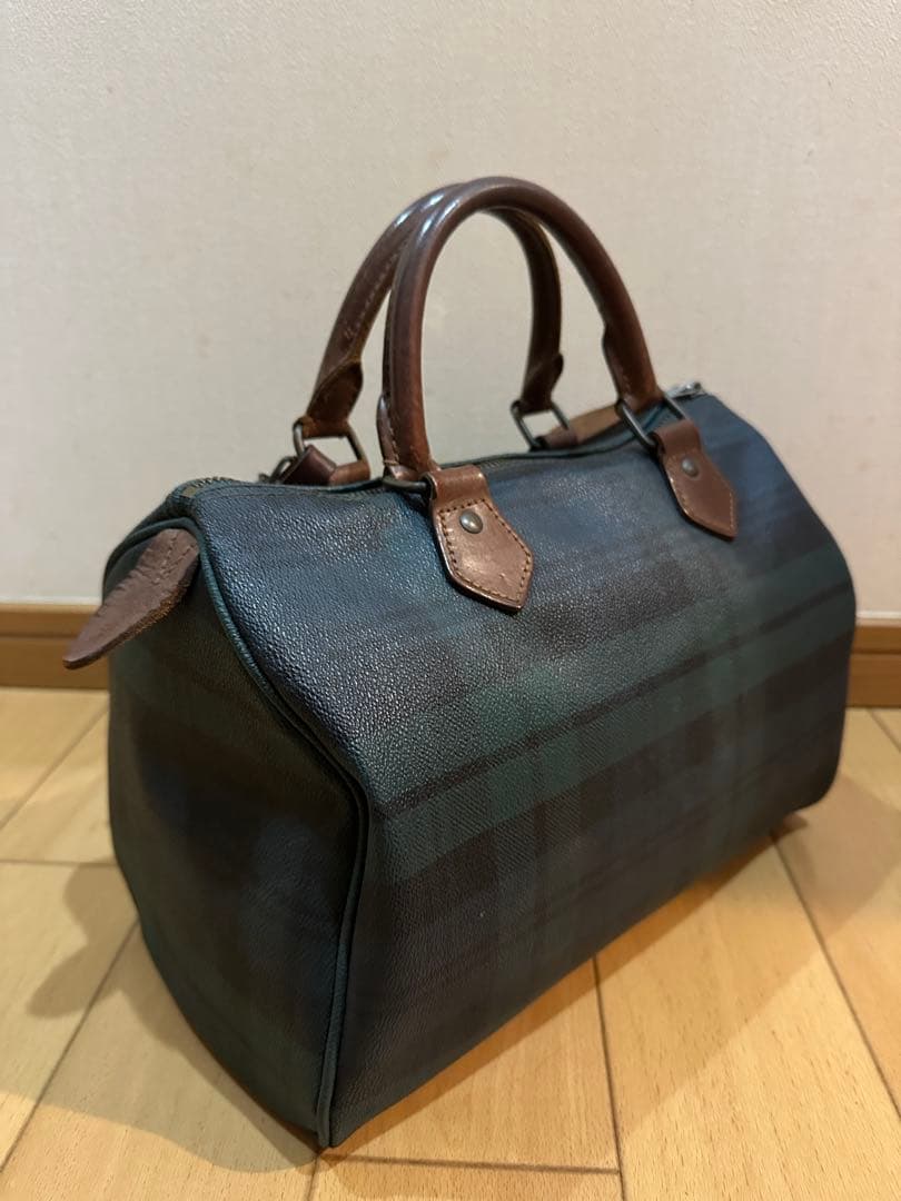 ポロラルフローレン ミニボストンバッグ チェック