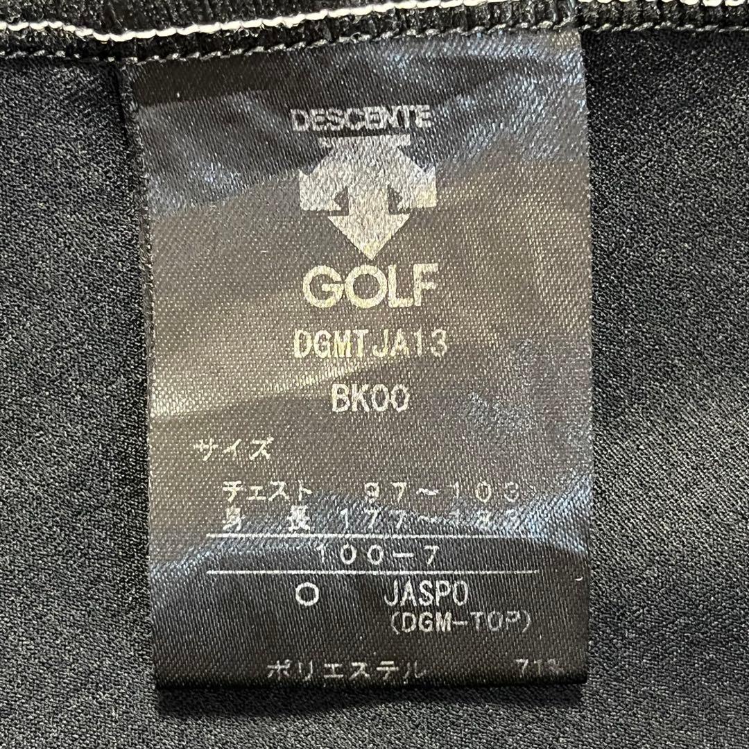 DESCENTE GOLF モックネック半袖ゴルフシャツ☆美品☆