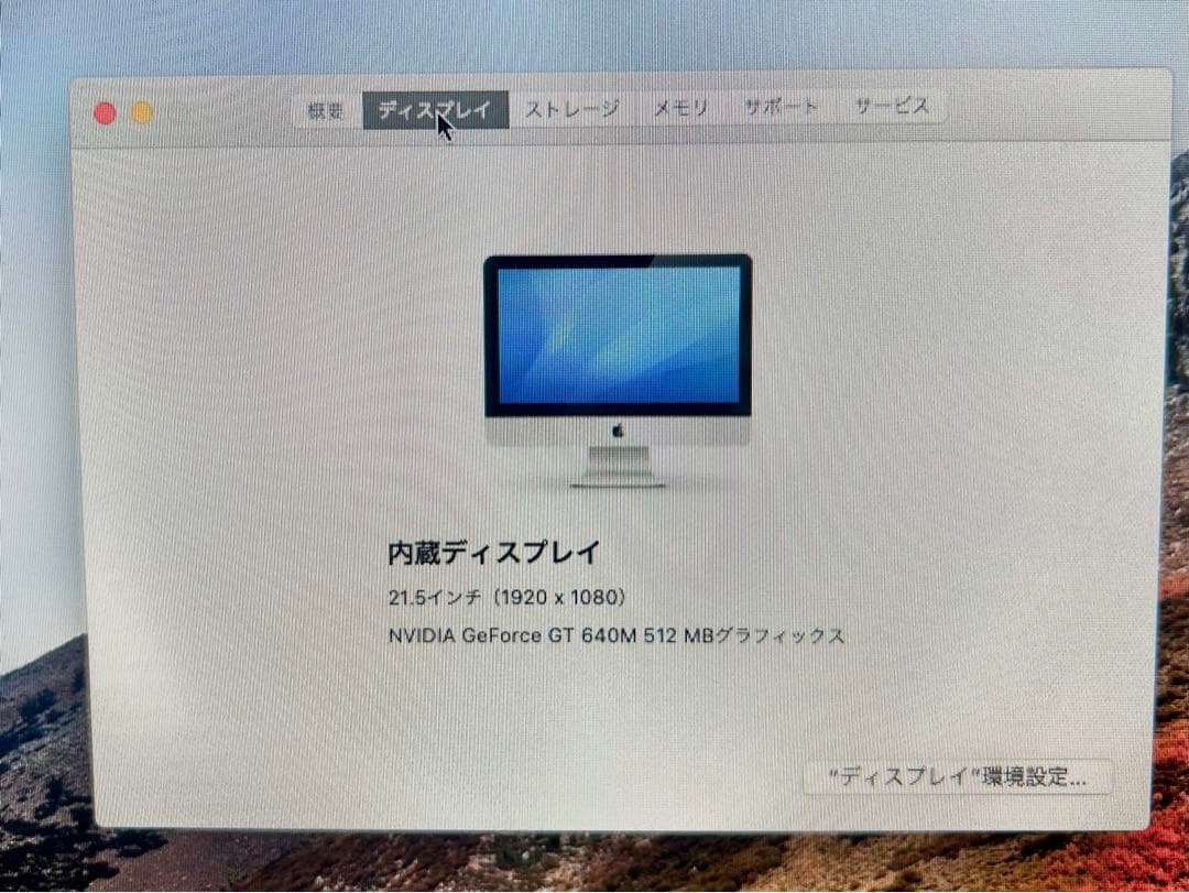 Macデスクトップ Apple iMac 1TB OS10.15.7