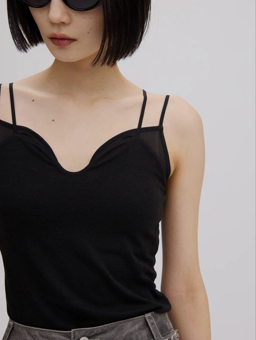 トップス MizunoxAmeri SHEER DOCKING CAMISOLE TOP