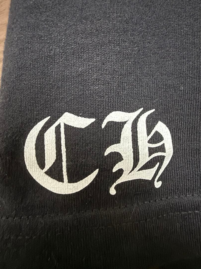 クロムハーツ　赤CHプラス　スクールラベル　プリント　Tシャツ