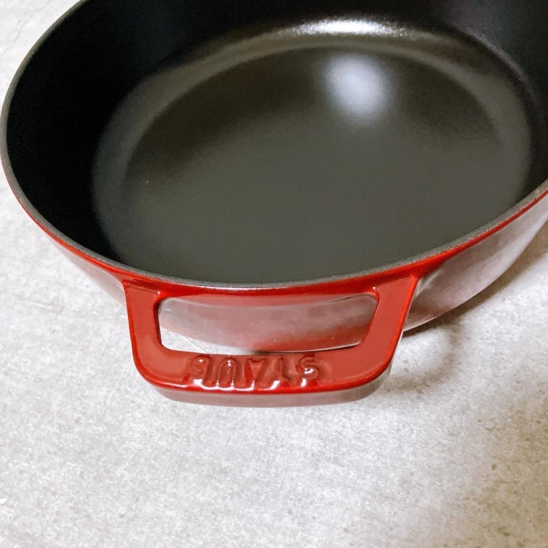 【未使用品】STAUB ブレイザーソテーパン 24cm ホーロー 両手鍋 調理