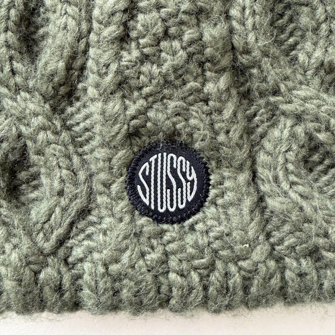 STUSSY Skullcap Cable Knit ウール ビーニー ニット