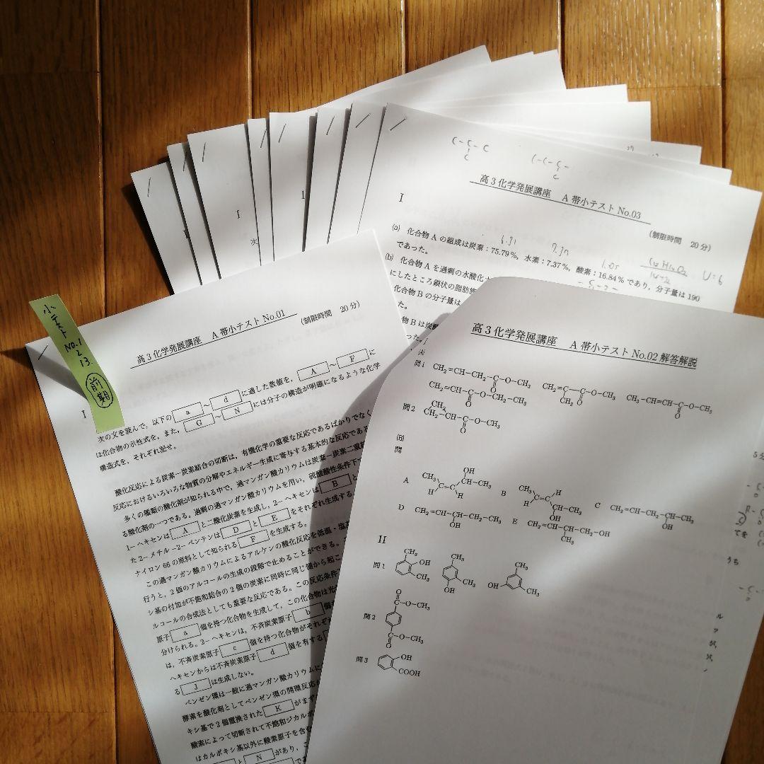 サクラ•*¨*•.¸♬︎鉄緑会高３化学プリント