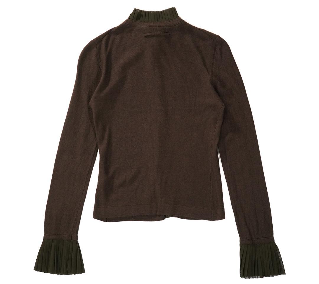 Jean Paul Gaultier ウール レーヨン フリル カーディガン