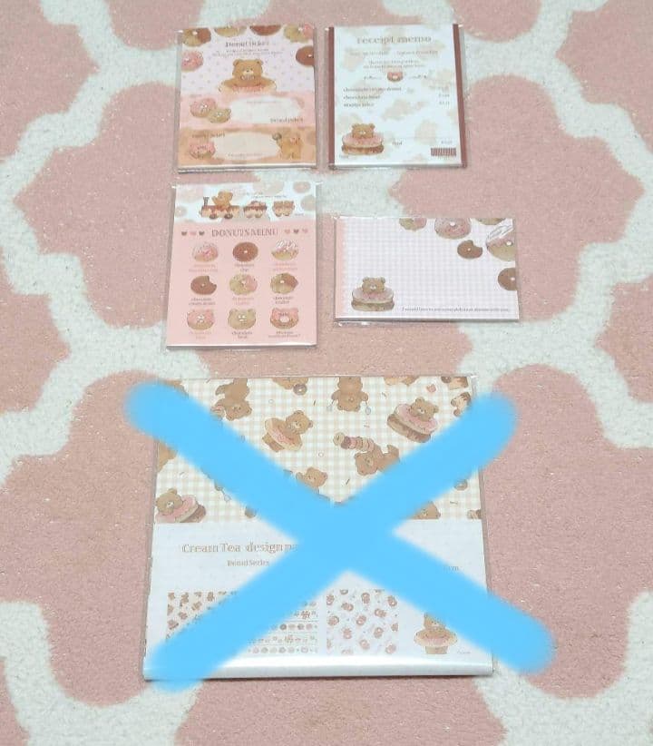 まーさん様　国内作家　メモ帳　セット　くま　テディベア　　紙もの