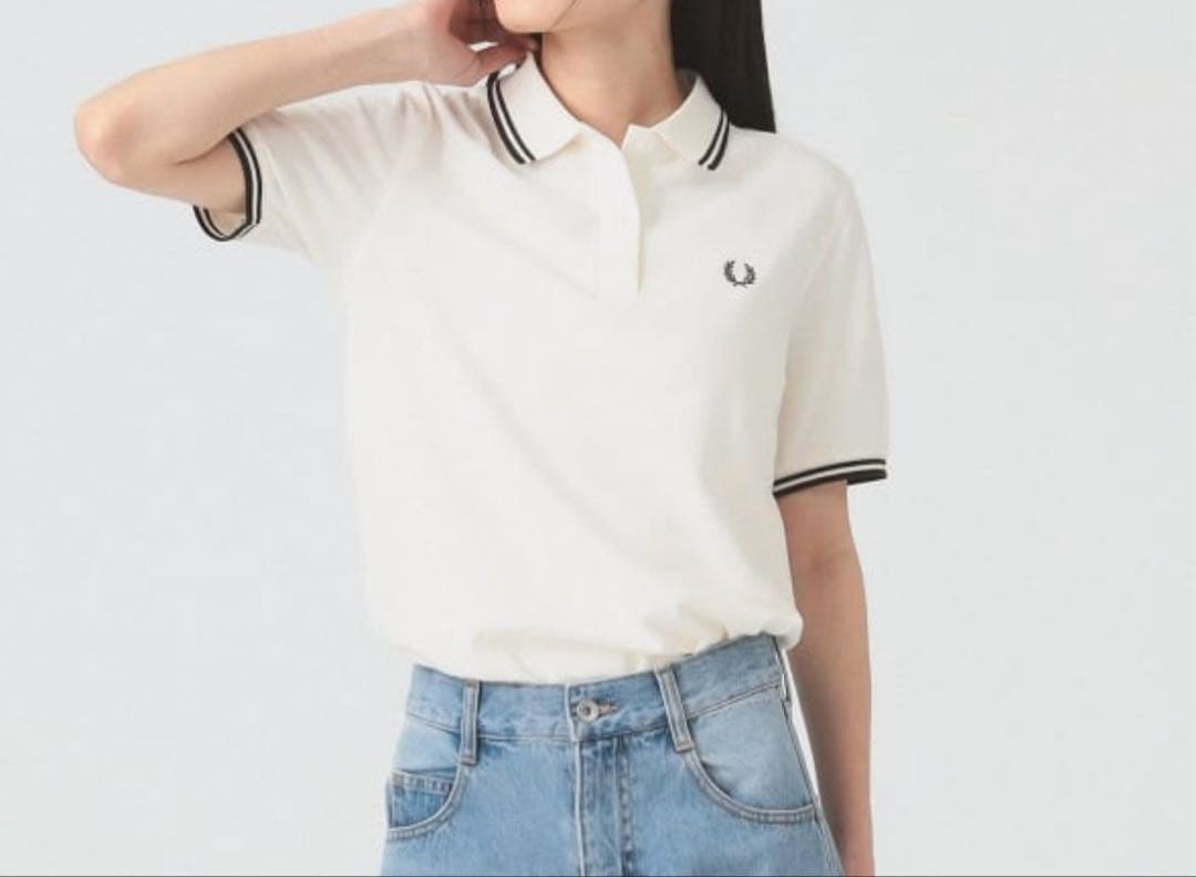 【Ray BEAMS 】別注／FRED PERRY ポロシャツ（ライトエクリュ）