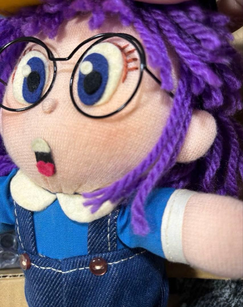 希少　Dr.スランプアラレちゃん ぬいぐるみ 帽子付き　約30cm 良好