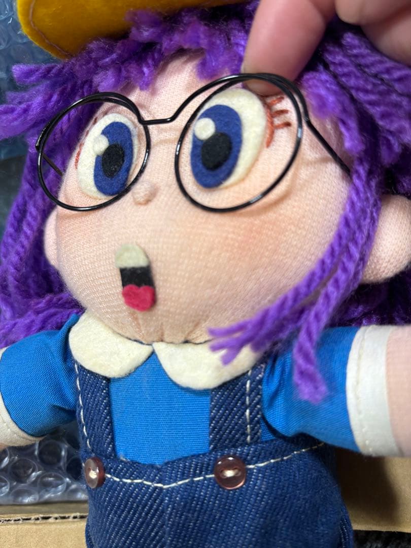 希少　Dr.スランプアラレちゃん ぬいぐるみ 帽子付き　約30cm 良好