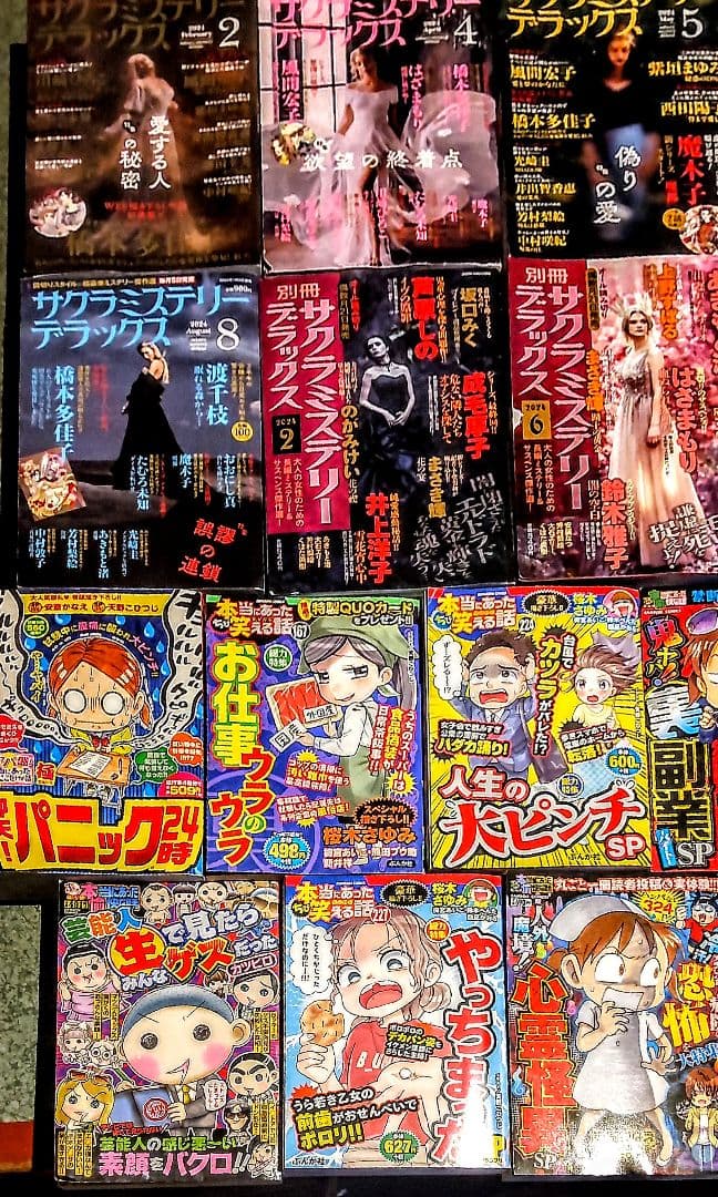 レディースコミックお得用21冊セット! サクラミステリー等10冊ぷち本愉快11冊