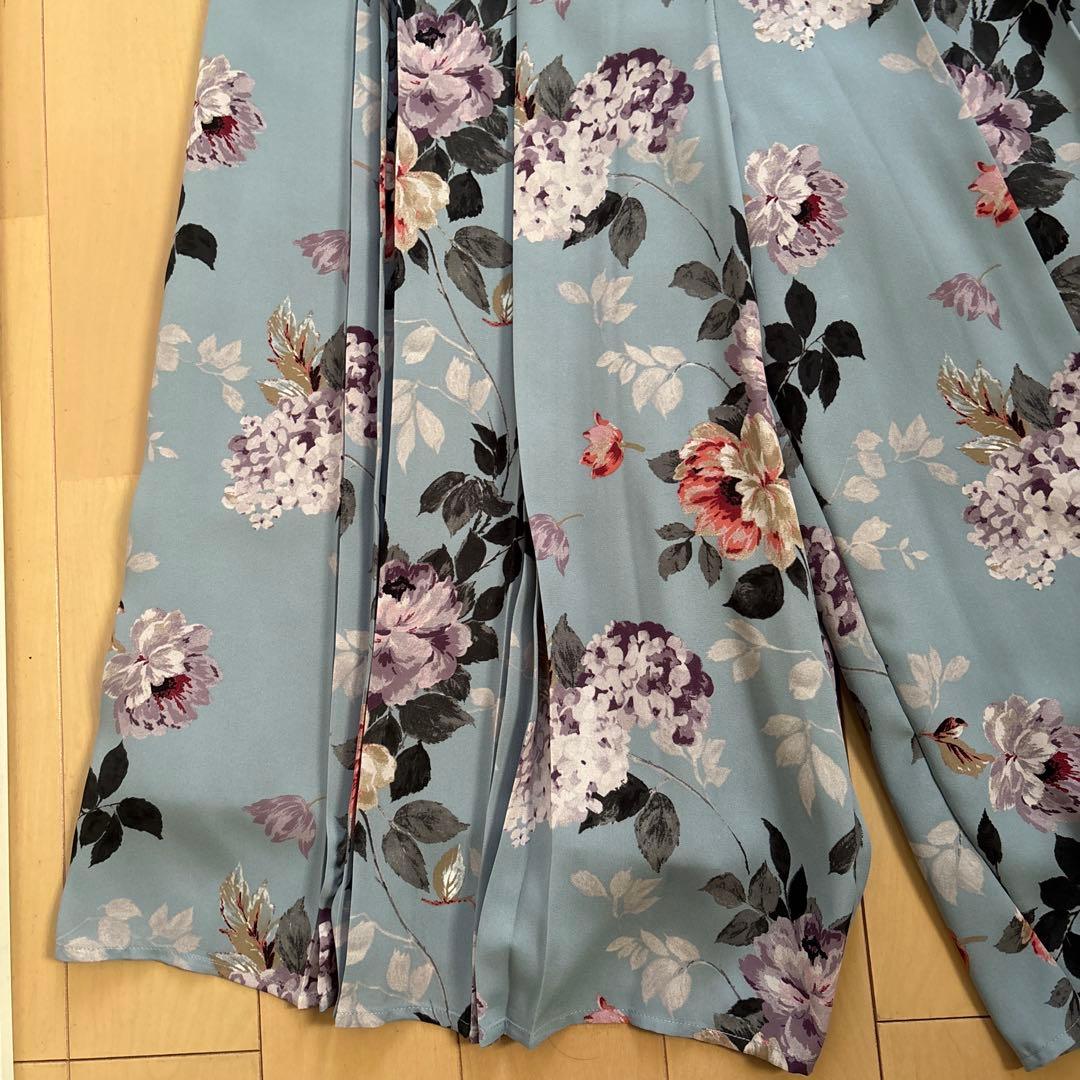 ローラアシュレイ 花柄ロングスカーチョ