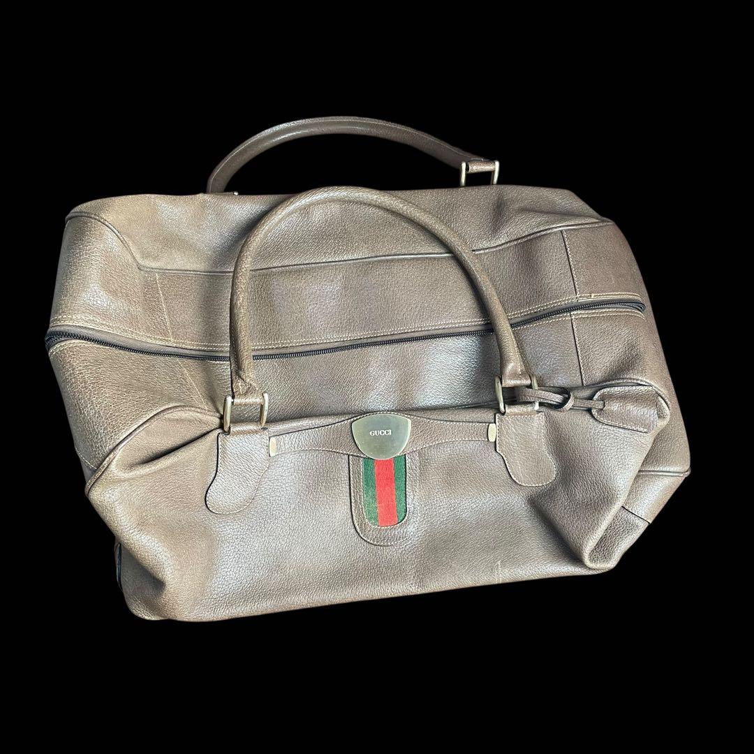 処分価格✨GUCCIオールドグッチ シェリーレザーボストンバッグヴィンテージ