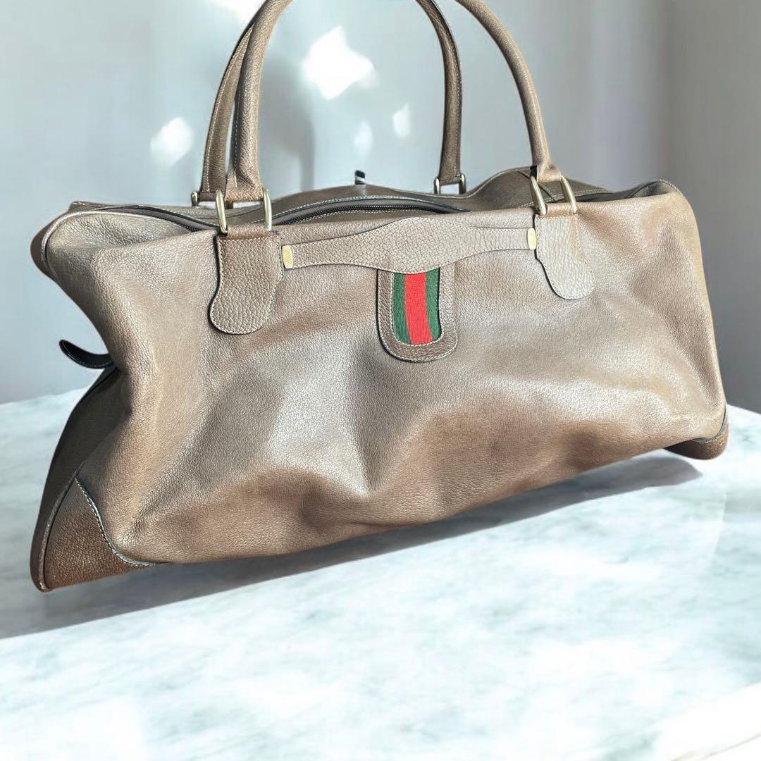 処分価格✨GUCCIオールドグッチ シェリーレザーボストンバッグヴィンテージ