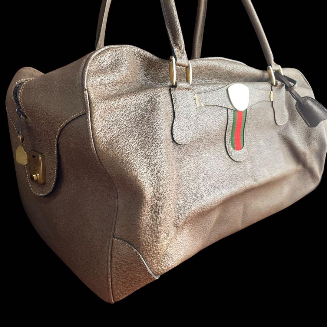 処分価格✨GUCCIオールドグッチ シェリーレザーボストンバッグヴィンテージ