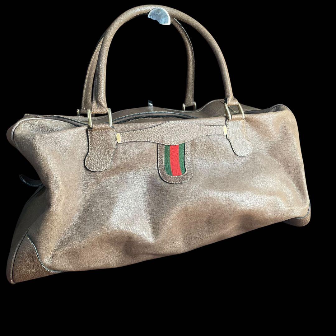 処分価格✨GUCCIオールドグッチ シェリーレザーボストンバッグヴィンテージ
