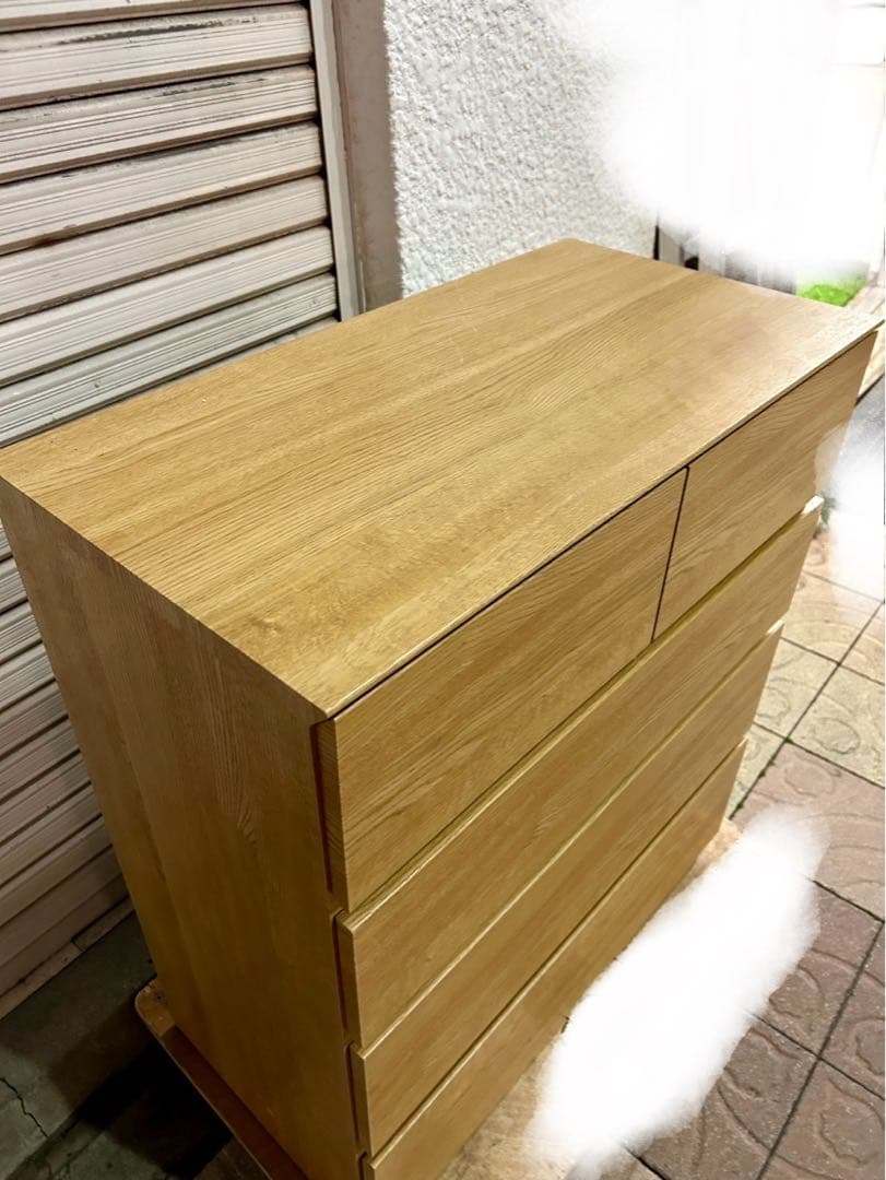 ニトリ　ローチェスト(クエス 木製タンス　中古家具