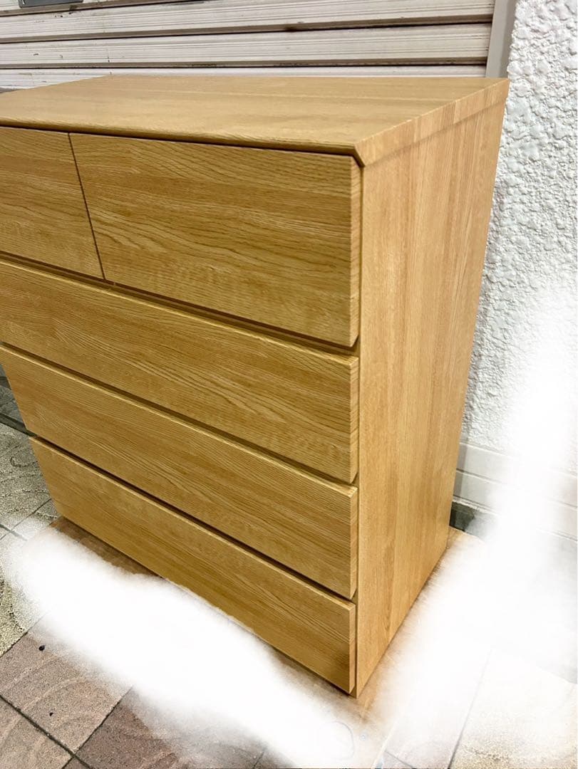 ニトリ　ローチェスト(クエス 木製タンス　中古家具