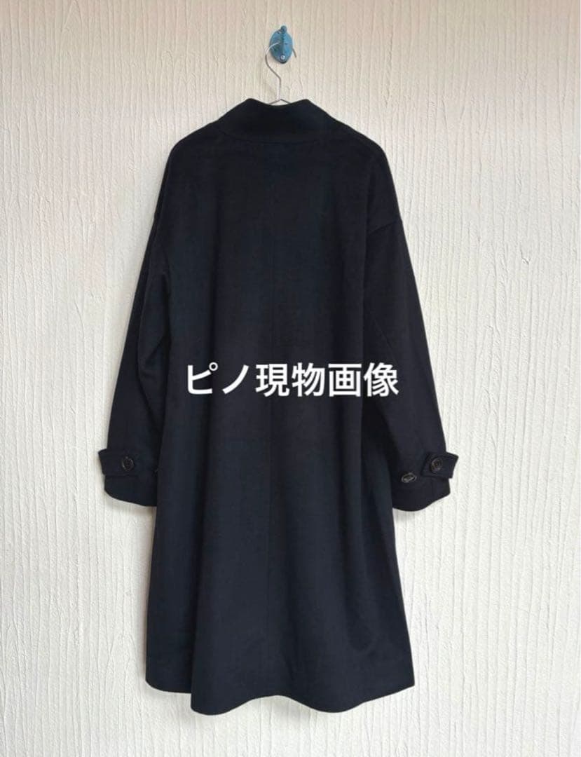 【新品★訳あり】ウールカシミヤスタンドカラーロングコート ルクールブラン