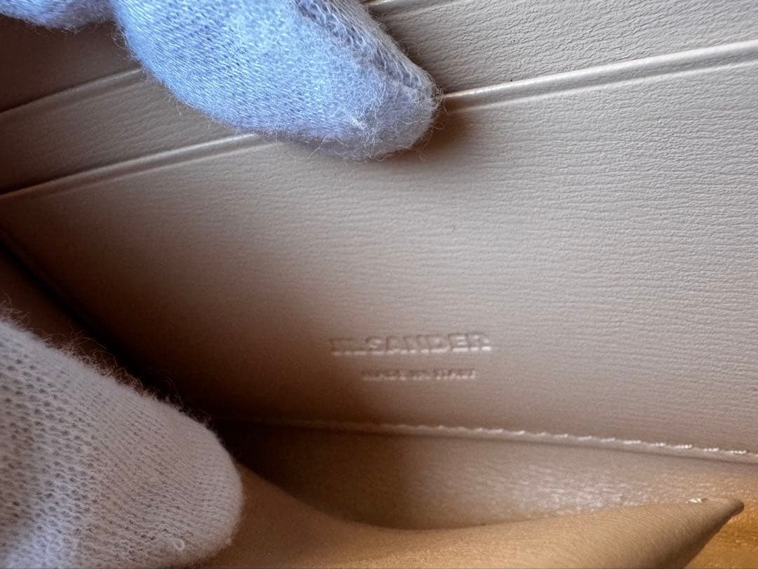 美品JIL SANDER ジルサンダー レザー コンパクトウォレット ピンク