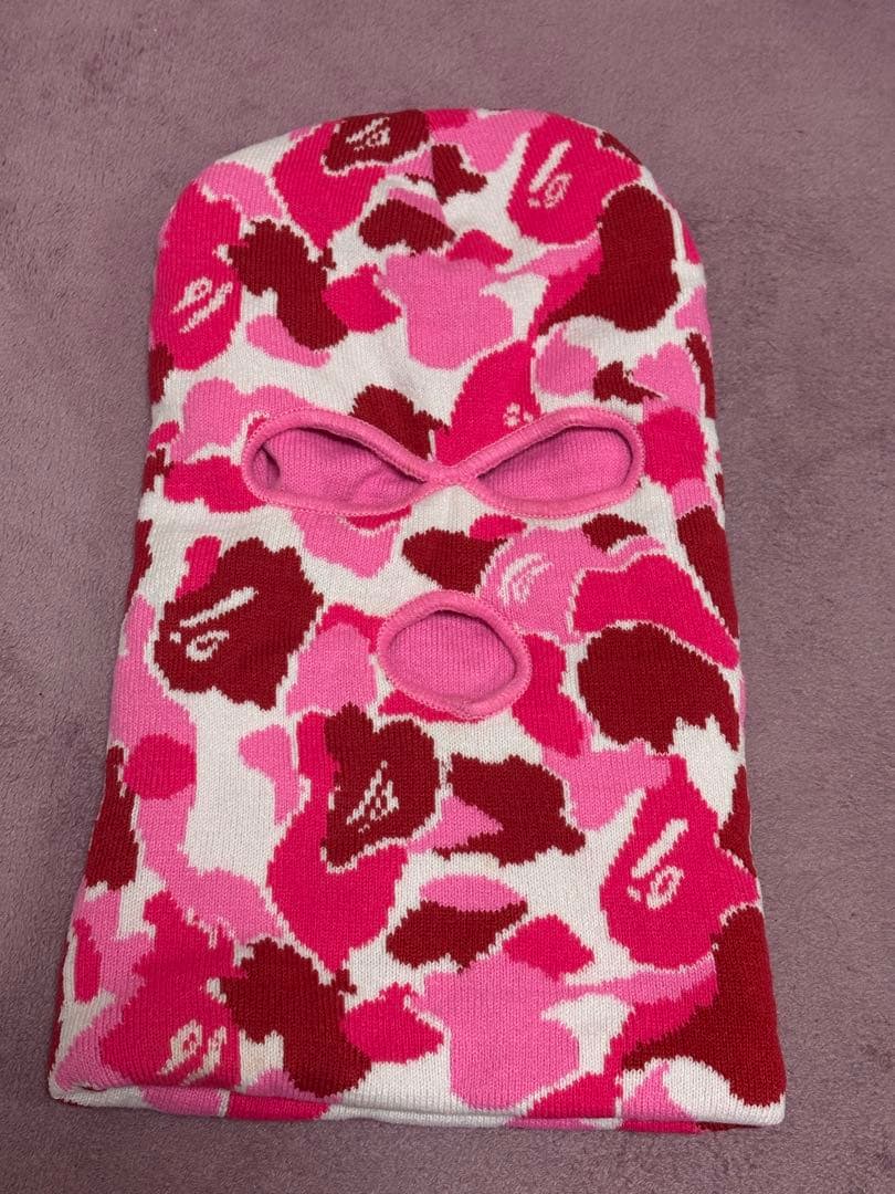 A・BATHING APE ニット帽・目穴付き