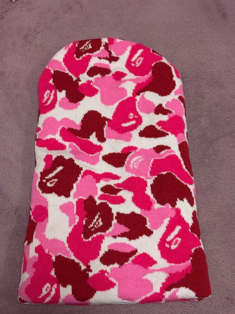 A・BATHING APE ニット帽・目穴付き