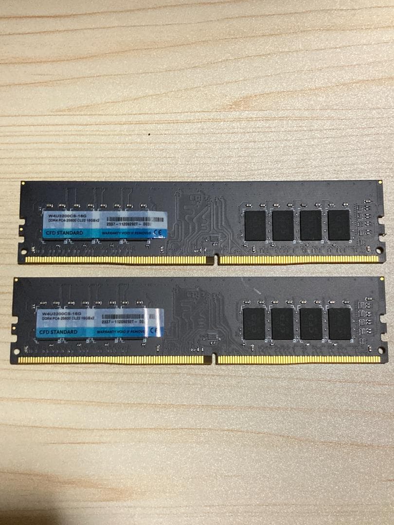 DDR4 3200 32GB 16GB×2枚 メモリ W4U3200CS-16G