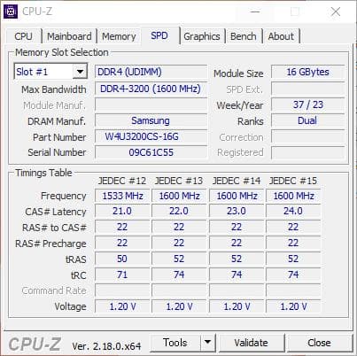 DDR4 3200 32GB 16GB×2枚 メモリ W4U3200CS-16G