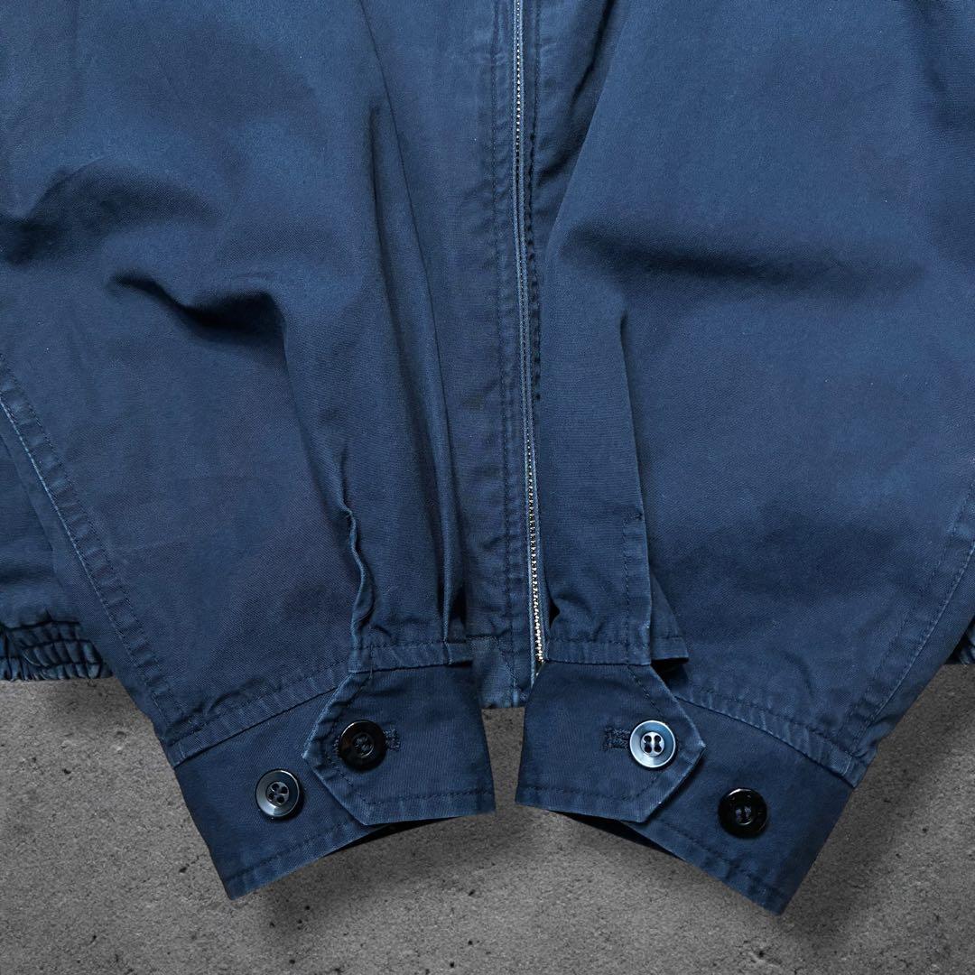専用VAN JACKETハリントンジャケットLネイビー無地ドッグイヤースウィング