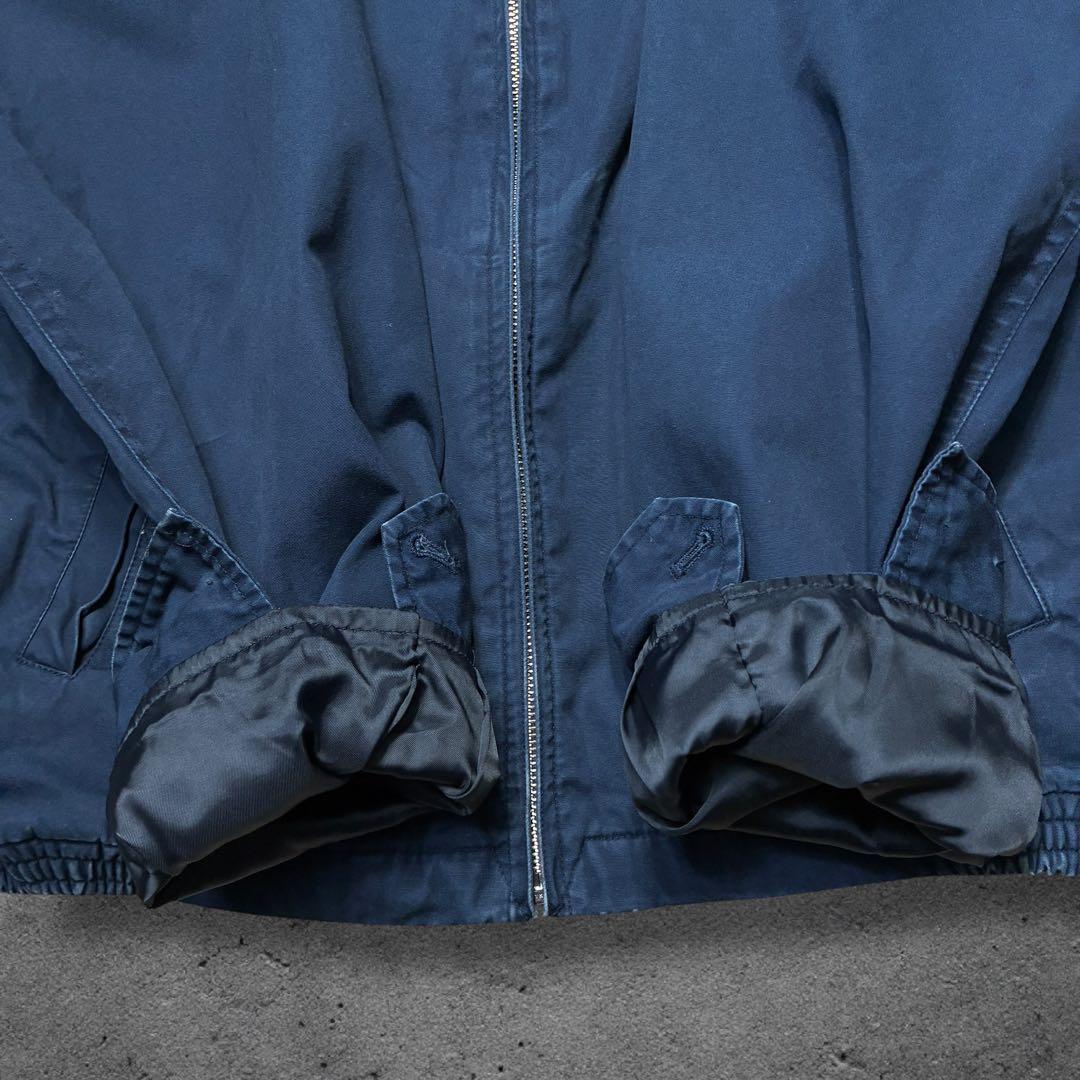 専用VAN JACKETハリントンジャケットLネイビー無地ドッグイヤースウィング